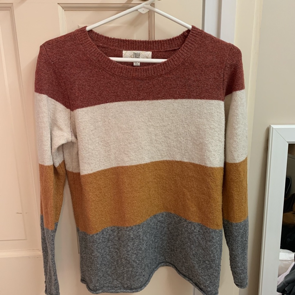 Cozy Color Block Sweater - image 2